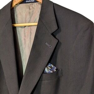 Burberry‎ Men's Suit Coat Jacket Sz 43 Lined Professional Designer Classic Brown